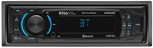BOSS Audio Systems 625UAB Multimedia Car Stereo - Bluetooth Audio And Hands Free Calling, Single Din, MP3 Player, No CD/DVD Player, USB Port, AUX Input, AM/FM Radio Receiver