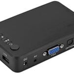 Reproductor Multimedia, HDMI 1080P HD Audio y Video con Control Remoto IR 110V-240V, Reproducir Películas/Música/Fotos/Archivos Directamente en su Televisor(EU)