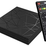 Android 9.0 TV Box, Smart Box Vídeo Reproductor Multimedia 4GB RAM 32GB ROM H6 Quad-Core Cortex-A53 Mali-T720MP2 Soporte 6K H.265 100M LAN Enternet 2.4GHz WiFi, Caja de Televisor con USB 3.0