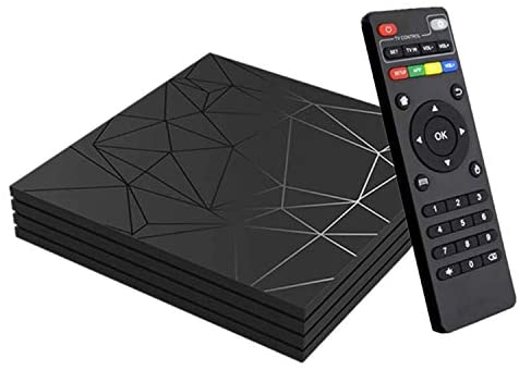 Android 9.0 TV Box, Smart Box Vídeo Reproductor Multimedia 4GB RAM 32GB ROM H6 Quad-Core Cortex-A53 Mali-T720MP2 Soporte 6K H.265 100M LAN Enternet 2.4GHz WiFi, Caja de Televisor con USB 3.0