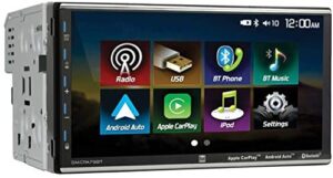 Dual Electronics 7" Double Din Mechless Digital Media Receiver with Apple CarPlay Android Auto