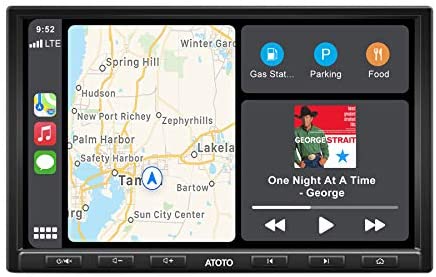 ATOTO 8inch F7 Pro F7G1A8PE Single-DIN in-Dash Video Receiver - CarPlay & Android Auto Receiver with Bluetooth, HD LRV(Live Rearview),Phone Mirroring (AutoLink),Quick Charge,USB/SD (up to 2TB Storage)