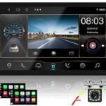 CAMECHO Upgrade 10.1 inch Android 10.0 Car Stereo D-Player with Bluetooth 8 Core [2G+32G] 1080P Split Touch Screen FM/AM/RDS Radio Receiver Support WiFi Connect IOS & Android Phone Link +Backup Camera