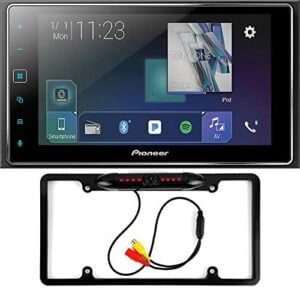 CACHÉ KIT3733 Bundle with Pioneer MVH-1400NEX (mvh1400nex) 2 DIN Digital Multimedia Video Receiver Car Stereo AM/FM Radio with Apple CarPlay and CACHÉ CAM810S Backup Camera Total 2 Items.