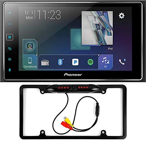 CACHÉ KIT3733 Bundle with Pioneer MVH-1400NEX (mvh1400nex) 2 DIN Digital Multimedia Video Receiver Car Stereo AM/FM Radio with Apple CarPlay and CACHÉ CAM810S Backup Camera Total 2 Items.