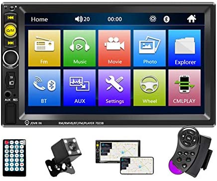 7 inch Touchscreen Car Radio Receiver,Bluetooth, AM,FM,Support reversing Image/Brake Prompt/Steering Wheel Control/Video Output/AUX Audio Input