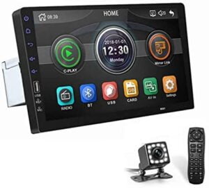 ASTSH 9 Inch Single Din Car Stereo 1080P Car Radio Touch Screen with with Mirror Link Backup Camera Bluetooth FM Radio AUX/USB/TF MP3/MP4/MP5 Player