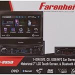 TI-895B - Farenheit in-Dash 1-DIN 7" Motorized Flip-Out LCD Touchscreen DVD/CD/USB Receiver with Bluetooth V3.0