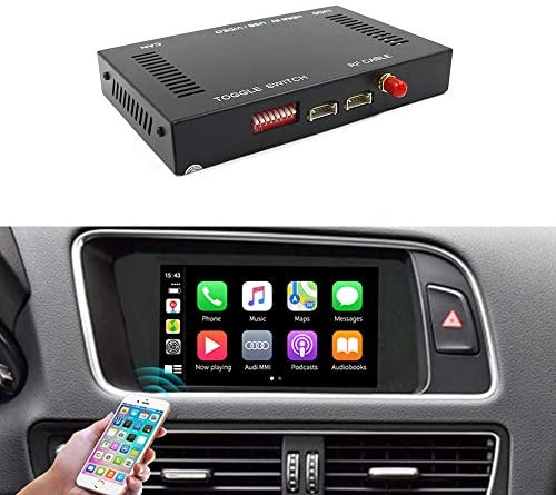 Carlinkit Wireless Carplay Module Receiver Box for Audi A4/A5/S4/S5/RS4/RS5/Q5 MMI (2010-2017) Carplay Retrofit Accessories,Support Wireless Mirroring, Reverse Track, Android Auto.