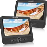 FANGOR 7.5’’ Dual Car DVD Player, Headrest Video CD Player with Two Screens, Supported USB/SD/MMC Card Readers, Last Memory and Regions Free