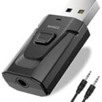 Bluetooth Aux Adapter, BAVNCO Wireless Bluetooth 5.0 Car Adapter Hands-Free Car Kits Mini 3.5mm Stereo Output Bluetooth Receiver Transmitter for Car/Home Stereo PC TV More