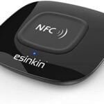 Esinkin Bluetooth Receiver Wireless, NFC-Enabled Audio Adapter 4.0 for HD Home Stereo Music Streaming Sound System for 3.5mm (AUX and RCA)