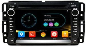 SWTNVIN Car Radio Stereo Fits for GMC Sierra Yukon Chevrolet Buick Chevy Silverado DVD Radio 2 Din 7 Inch Touch Screen Car Navigation Stereo with Bluetooth Mirror Link SWC CD USB SDCard