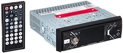 Power Acoustik PD-348B in-Dash 1-DIN 3.4" LCD DVD Receiver with Bluetooth 4.0