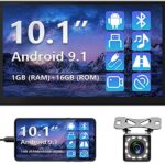 Android Double Din Car Stereo with Bluetooth 10.1 Inch Touch Screen Car Radio Support GPS Navigation with Bluetooth FM WiFi USB Mirror Link for Android/iOS Phone Split Screen + Backup Camera