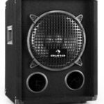 AUNA PW-1010-SUB Subwoofer PA pasivo - 25cm, 600W, Conexión PA, Jack y terminales, Conexión de trípode, Diseño bassreflex, Transportable con Asas, Sensibilidad: 90dB, Impedancia: 8 ohmios, Negro