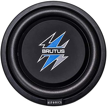 Hifonics BXS10D4 Brutus Shallow Mount Subwoofer (Black) – 10 Inch Subwoofer, 400 Watt, Car Audio System, 2.5 Inch Voice Coils, UV Rubber Surround, Best in Sealed Enclosures, Marine Grade