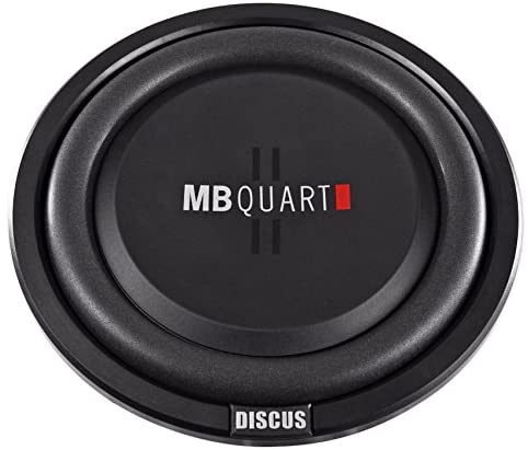 MB Quart DS1-304 Discus Shallow Mount Subwoofer (Black) – 12 Inch Subwoofer, 600 Watt, Car Audio, 2 Inch Voice Coils, UV Rubber Surround, Best in Sealed Enclosures