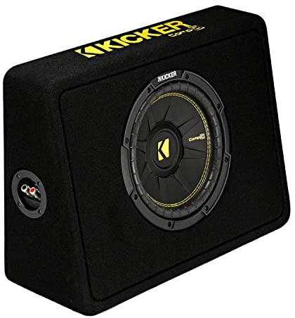 Kicker 10-Inch CompC 2-Ohm Loaded Shallow Subwoofer Box Enclosure (Open Box)