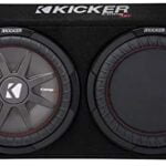 Kicker 1000W 12" 2-Ohm Slim Shallow Subwoofer Sealed Enclosure | 43TCWRT122