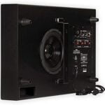 Theater Solutions SUB8S 250 Watt Surround Sound HD Home Theater Slim Powered Active Subwoofer (Black)