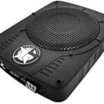 TORO TECH SLIM10, 10 Inch Hideaway Powered Under-Seat Car Subwoofer, Active Low Profile 10" Subwoofer, 300 Watt RMS Built in Amplifier, Gain Control and Bass Level Controller Included