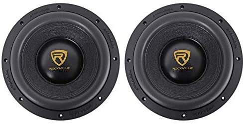 (2) Rockville W10K9D4 10" 6400 Watt Car Audio Subwoofers Dual 4-Ohm Subs