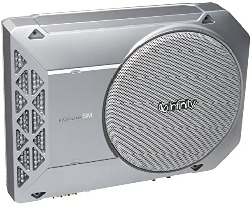 Infinity BassLink SM 8" Ultra-Compact Shallow Profile Hideaway Under-Seat Subwoofer System, Silver