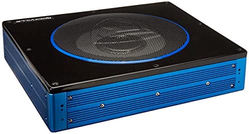 Rockville RW8CA 8" 600 Watt Low Profile Under-Seat Active Powered Car Subwoofer