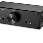 Nobsound Mini Fully-Balanced/Single-Ended Passive Preamp; Hi-Fi Pre-Amplifier; XLR/RCA Volume Controller for Active Monitor Speakers (Black)