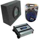 Universal Regular Standard Cab Truck Harmony Bundle R124 Single 12" Sub Box & HA-A400.1