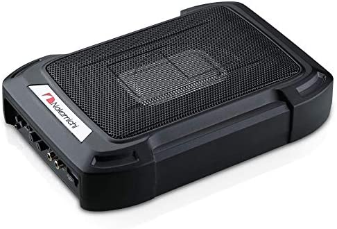 Nakamichi NBF609A 1000W Max 6" X 8" Sealed Under Seat Car Audio Powered Subwoofer Enclosure W/ Built-In Amplifier Full Aluminum Casting Body and Wired Remote Control Included