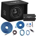 Skar Audio Single 10" Complete 1, 200 Watt Sdr Series Subwoofer Bass Package - Includes Loaded Enclosure with Amplifier