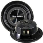 PIONEER TS-A2500LS4 1200 Watt 10"" Shallow Mount 4 Ohm SVC Subwoofer