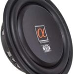 Alphasonik TSW312 Treis 300 Series Shallow Mount 12” 1500 Watts Max / 500 Watts RMS Single 4 Ohm Car Low Profile Flat Slim Thin Subwoofer Aluminum Cone Audio Speaker Bass Truck High Power Sub Woofer