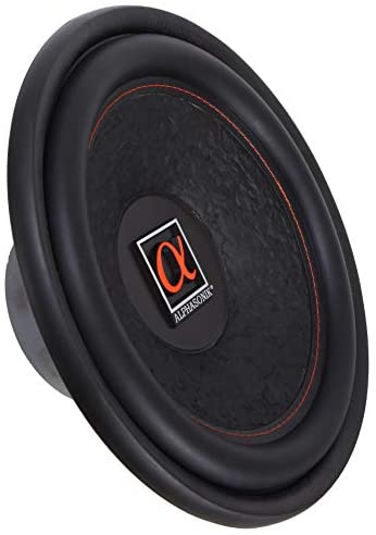 Alphasonik HSW212 Hyper 200 Series 12” 1200 Watts Max / 400 Watts RMS Single 4 Ohm Car Subwoofer Stamped Alpha Steel Basket with High Grade Magnet Non Pressed Paper Cone Audio Speaker Bass Sub Woofer